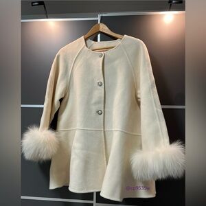 Blend Wool/Cashmere Coat Small Oversized